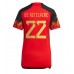 Cheap Belgium Charles De Ketelaere #22 Home Football Shirt Women World Cup 2022 Short Sleeve